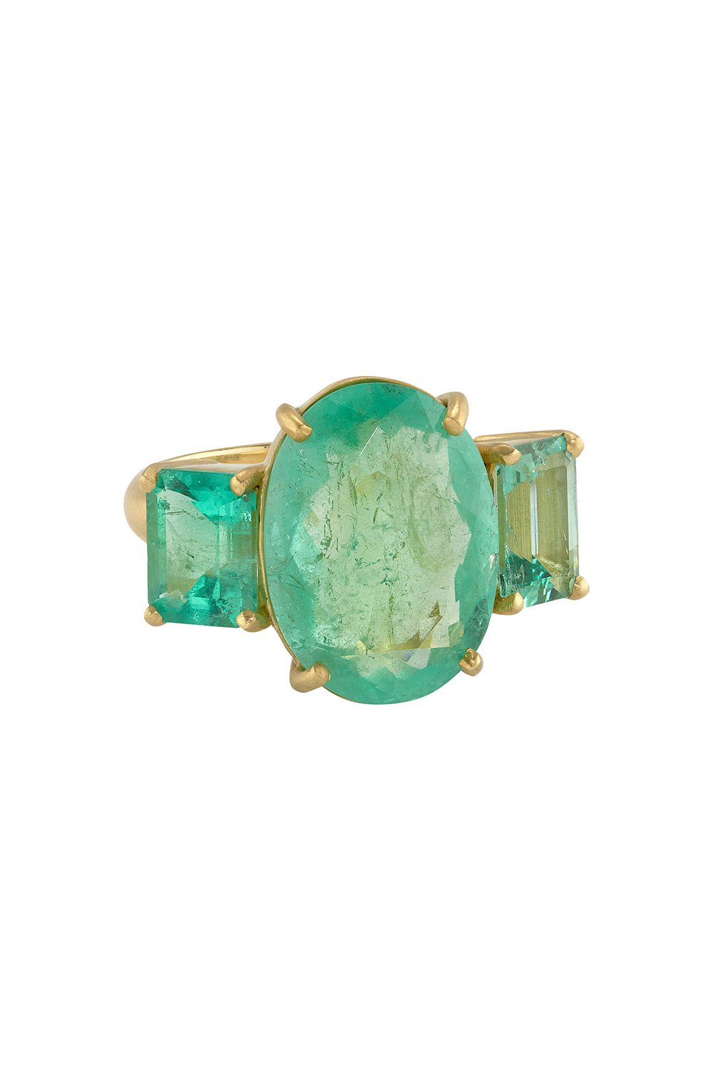 IRENE NEUWIRTH JEWELRY-Gemmy Gem Ring - Emerald-YELLOW GOLD