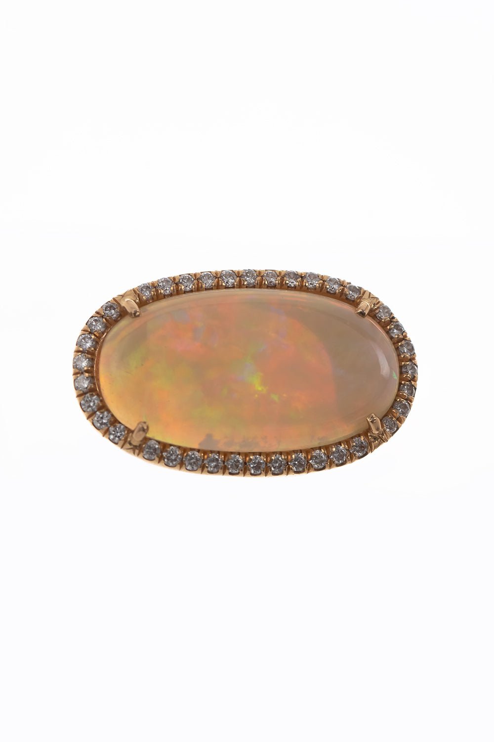 IRENE NEUWIRTH JEWELRY-Opal and Diamond Ring-YELLOW GOLD
