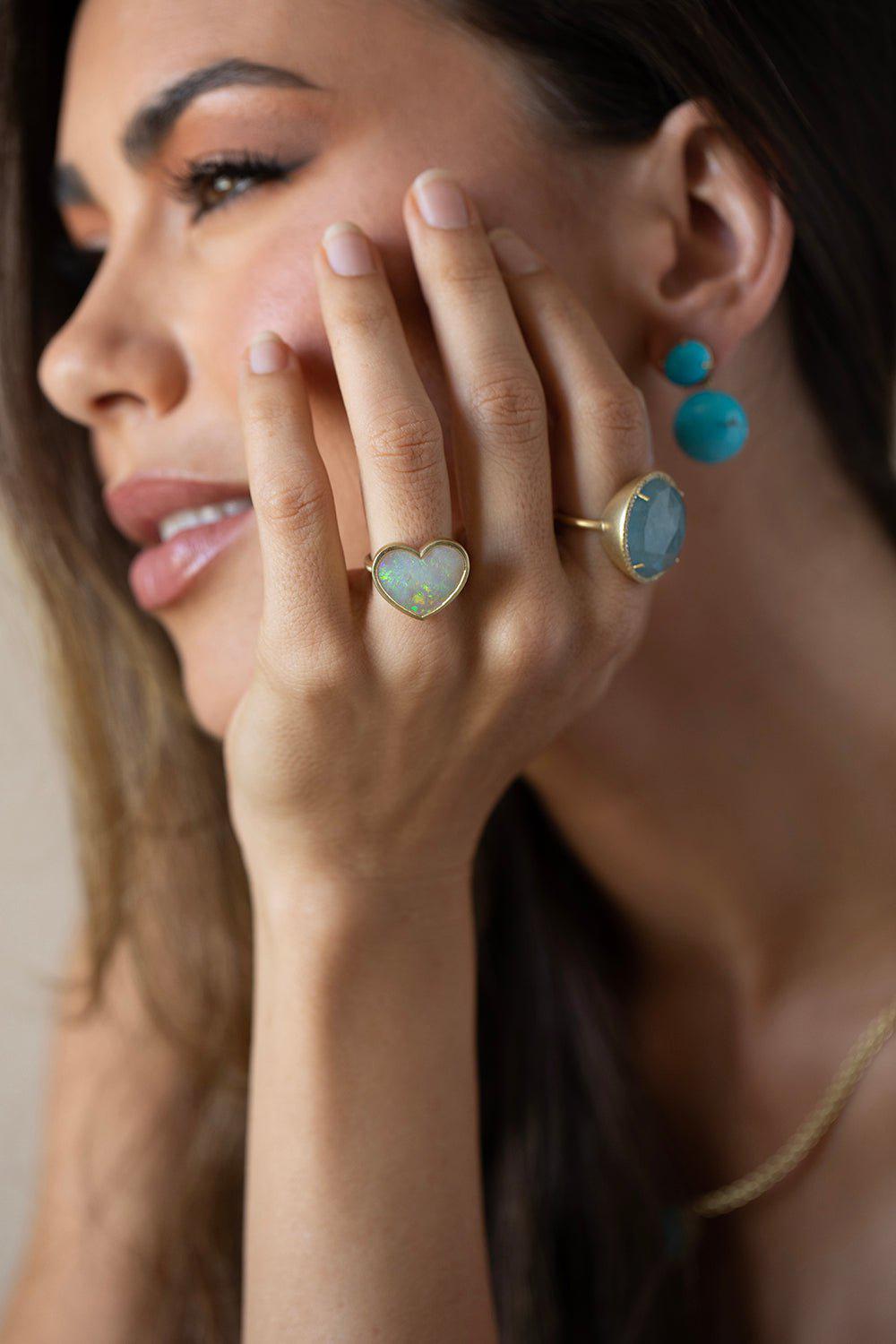 IRENE NEUWIRTH JEWELRY-Opal Heart Ring-YELLOW GOLD