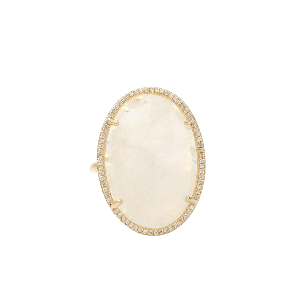 IRENE NEUWIRTH JEWELRY-Rose Cut Rainbow Moonstone Ring-YELLOW GOLD