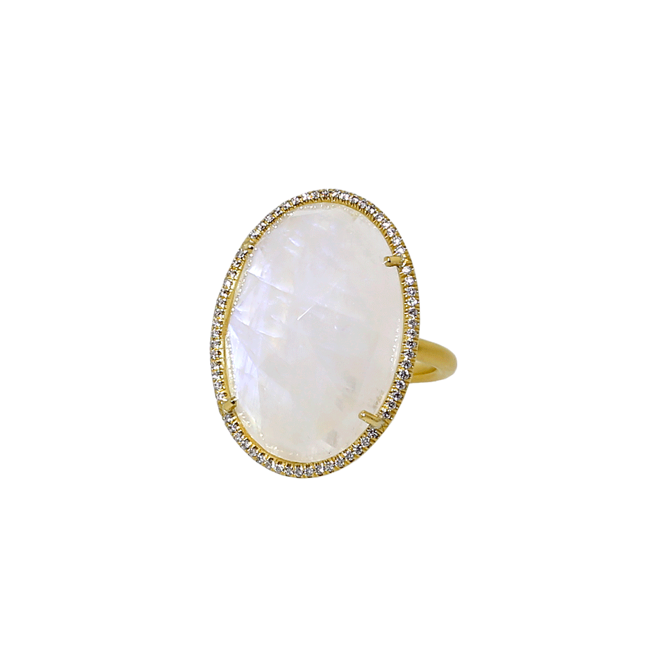 IRENE NEUWIRTH JEWELRY-Rose Cut Rainbow Moonstone Ring-YELLOW GOLD