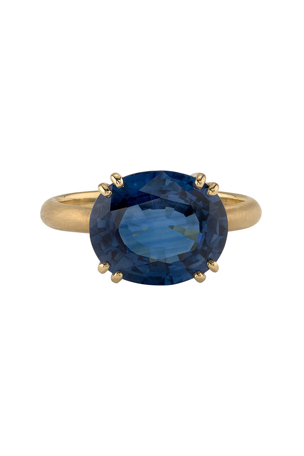 IRENE NEUWIRTH JEWELRY-Gemmy Gem Double Prong Sapphire Ring-YELLOW GOLD