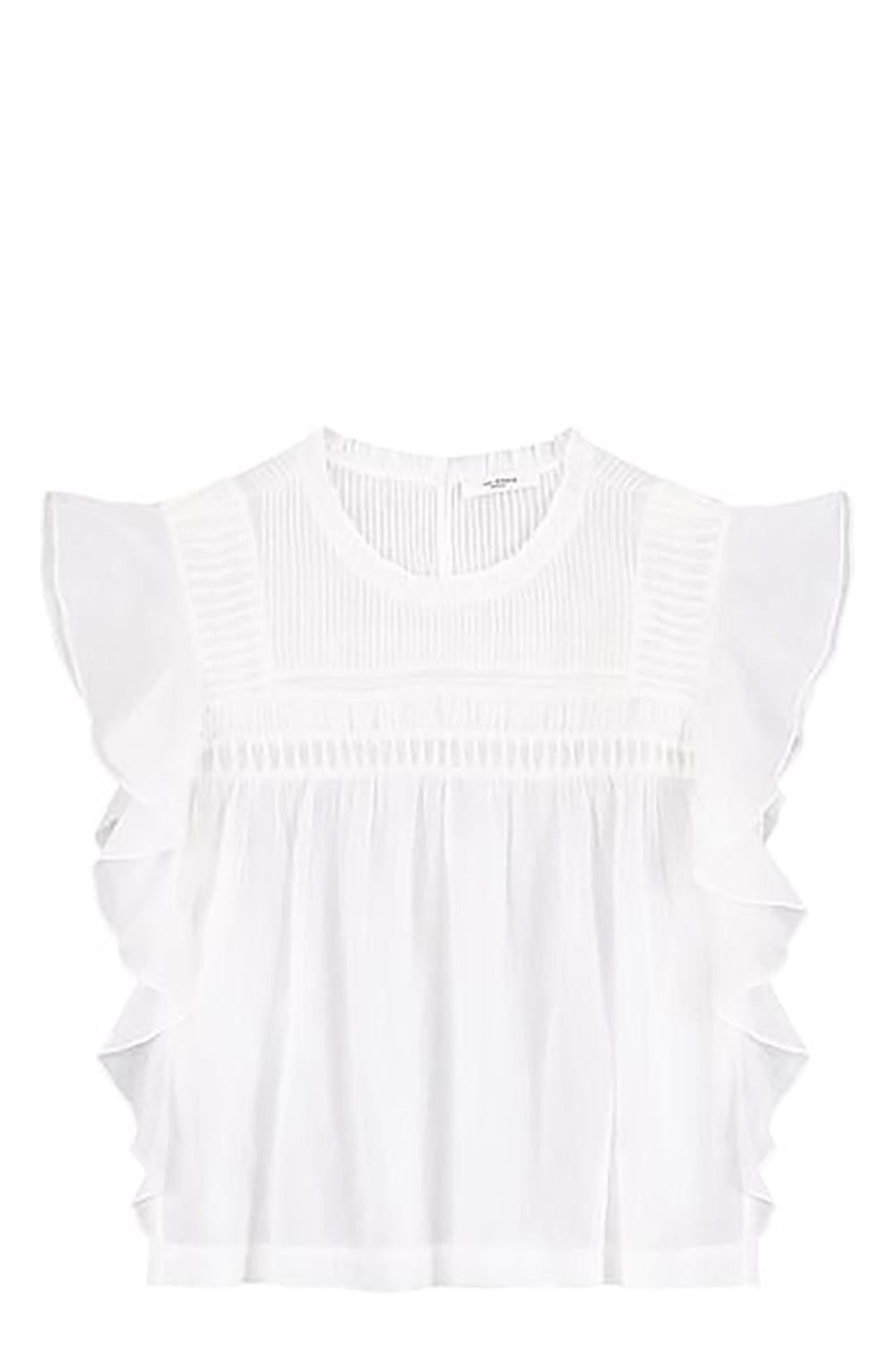 ISABEL MARANT ETOILE-Layona Top-WHITE