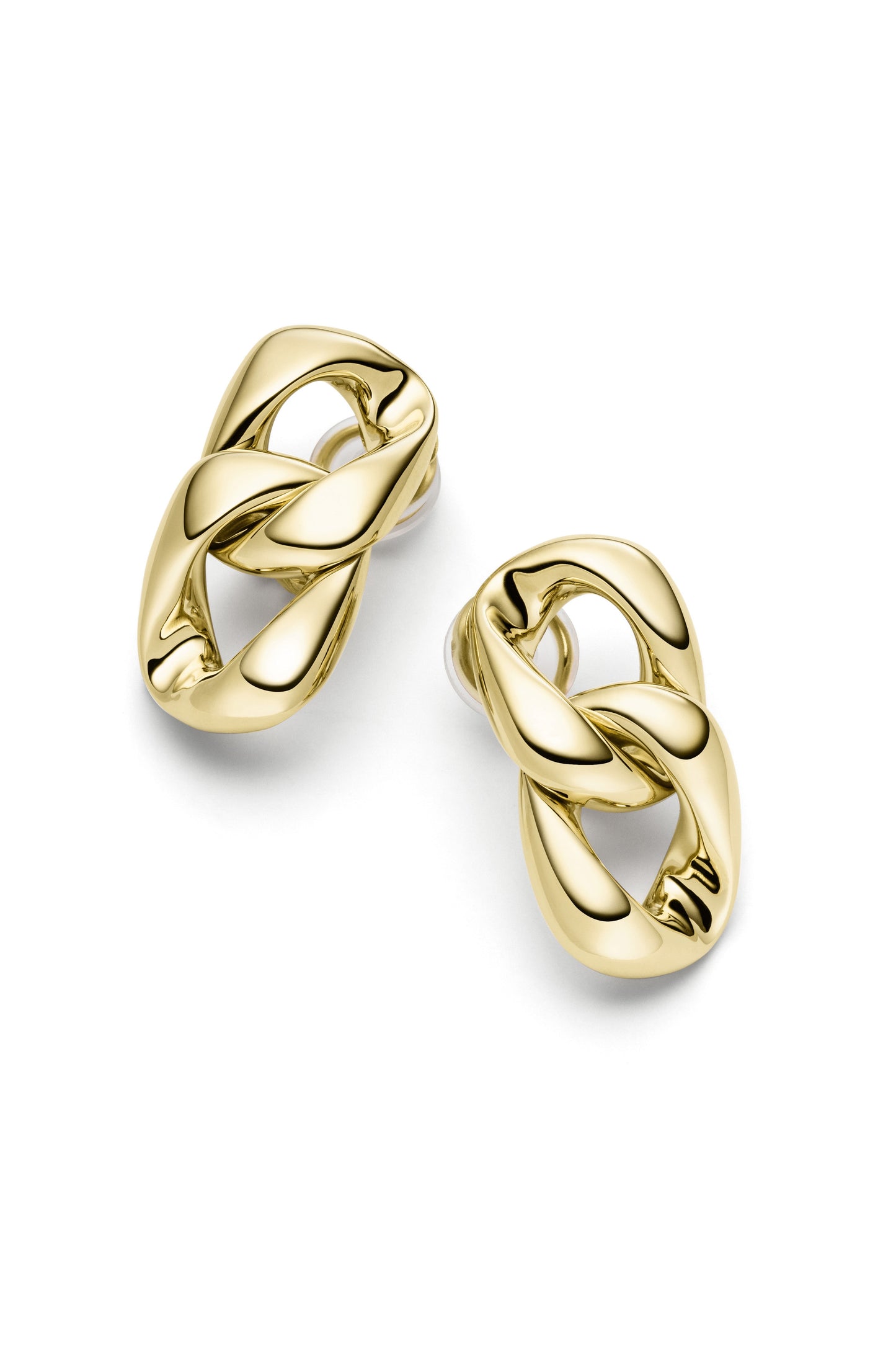ISABELLE FA-Caresse Chain Earrings-YELLOW GOLD