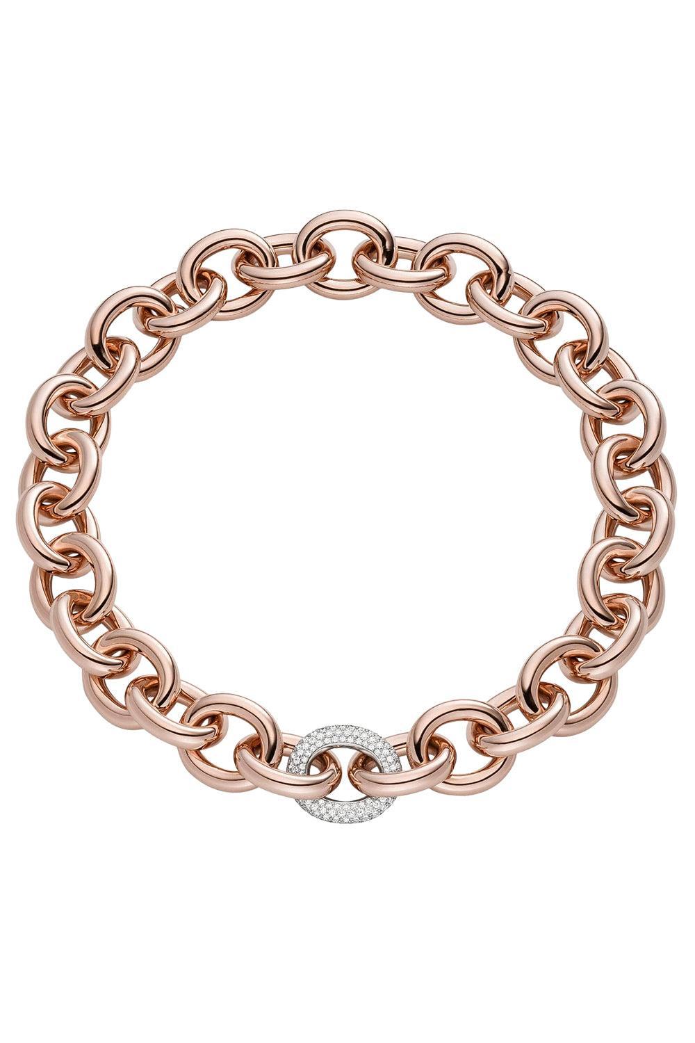 Eternelle 22 Pave Link Necklace-ROUGE-JEWELRYFINE JEWELNECKLACE O-ISABELLE FA