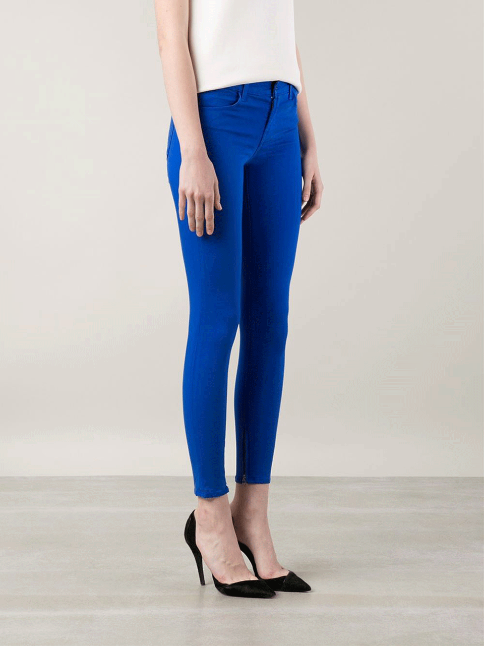 J BRAND-Mid-Rise Ankle Length Jean-