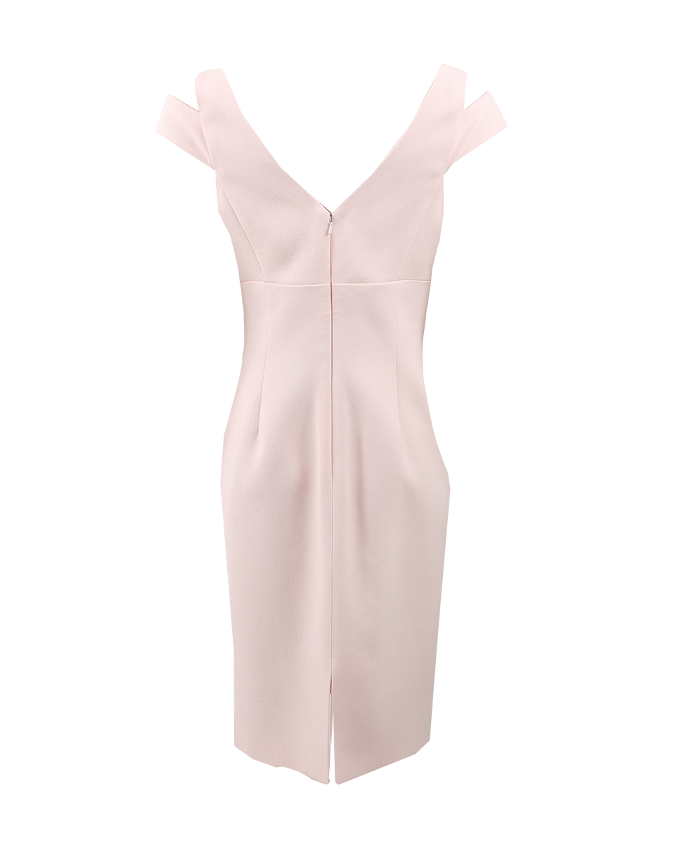 J MENDEL-Off-The-Shoulder Cocktail Dress-