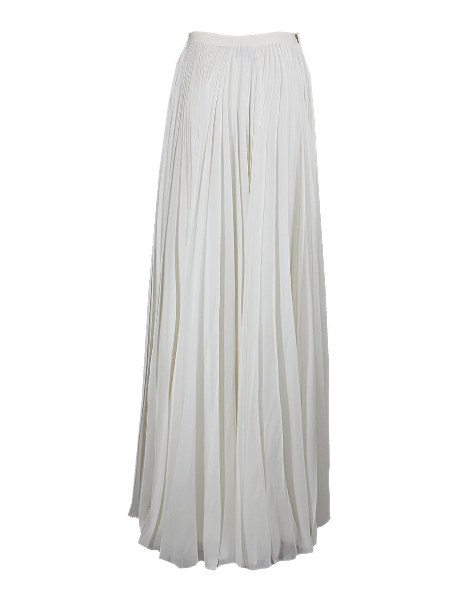 J MENDEL-Chiffon Pleated Maxi Skirt-