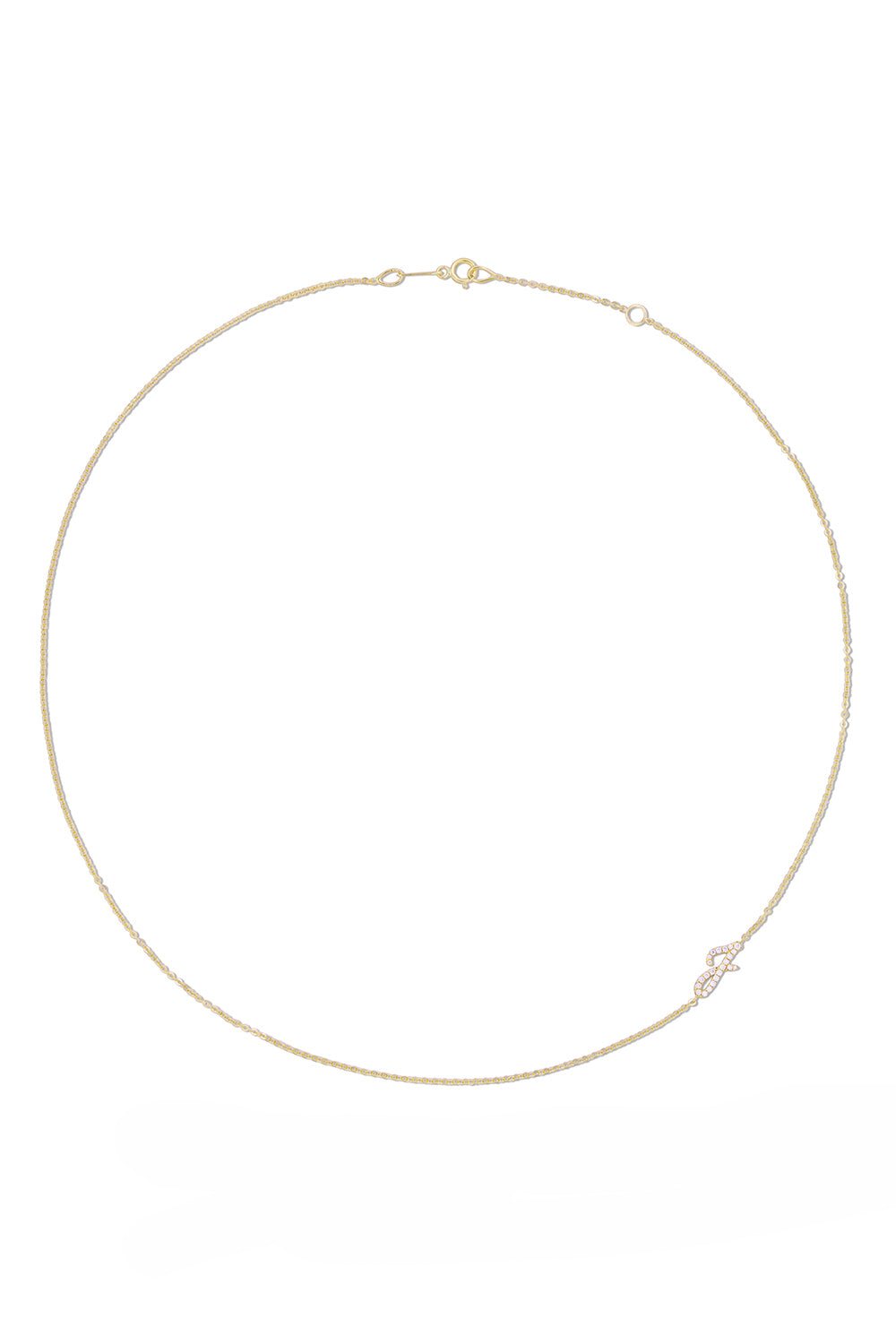 Diamond Double Sided Initial Necklace