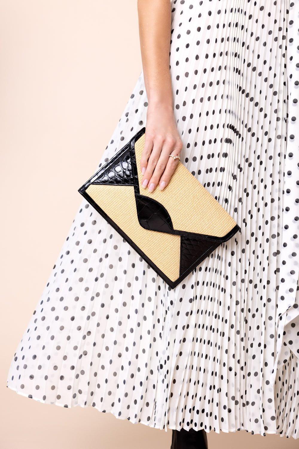 JADA LOVELESS-Envelope Clutch - Black-BLACK