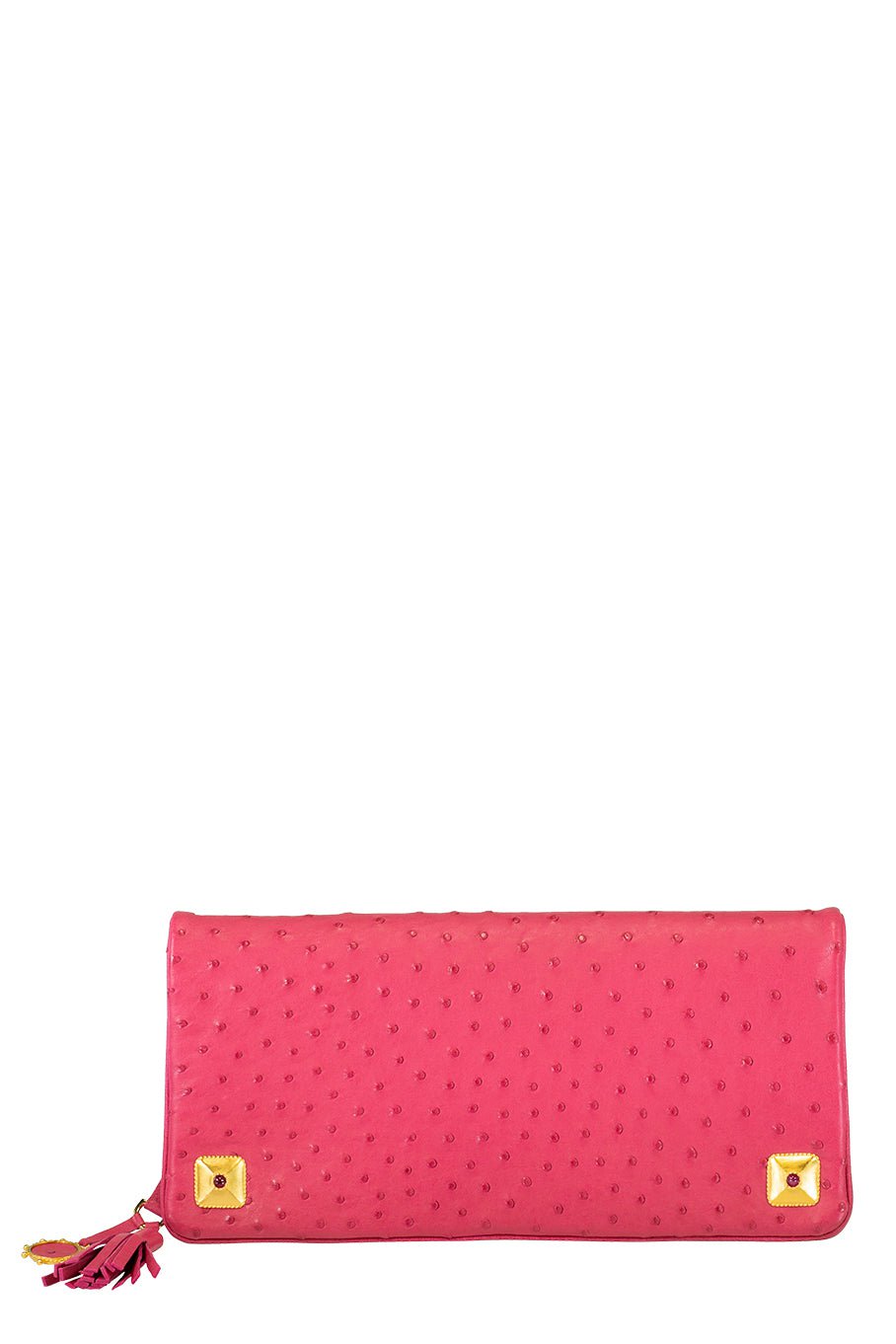 JADA LOVELESS-Foldover Clutch - Bright Pink-BRT PINK