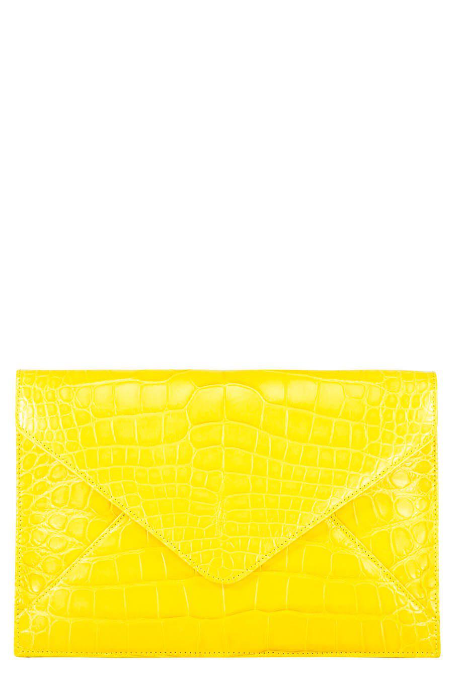 JADA LOVELESS-Envelope Clutch - Canary-CNRYYLLW