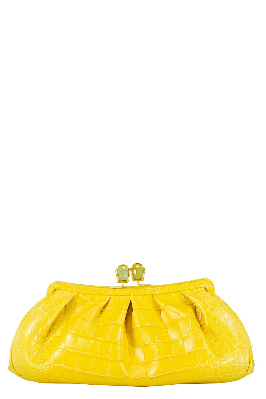 JADA LOVELESS-Kisslock Clutch - Canary-CNRYYLLW