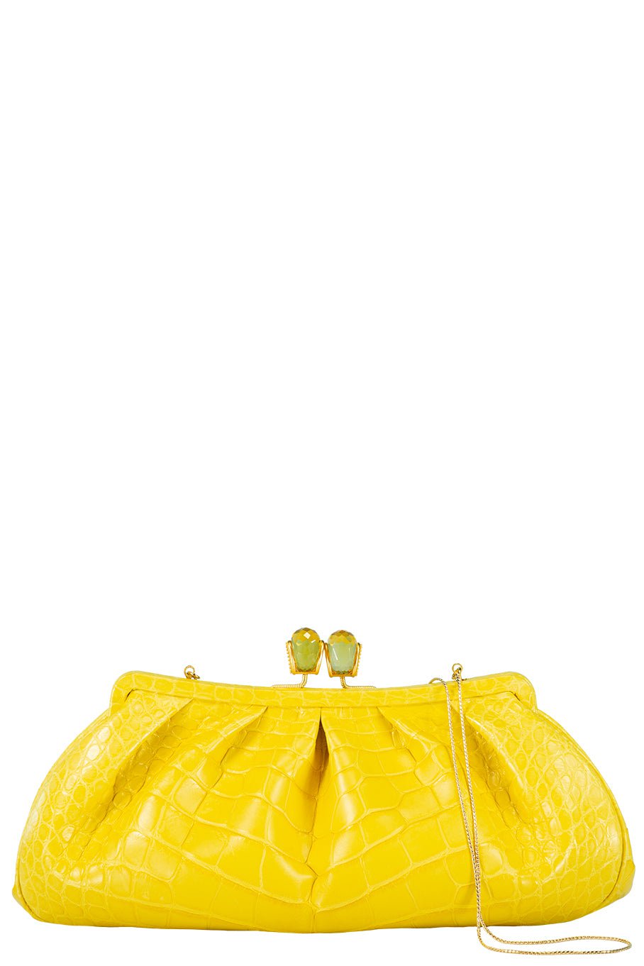 JADA LOVELESS-Kisslock Clutch - Canary-CNRYYLLW