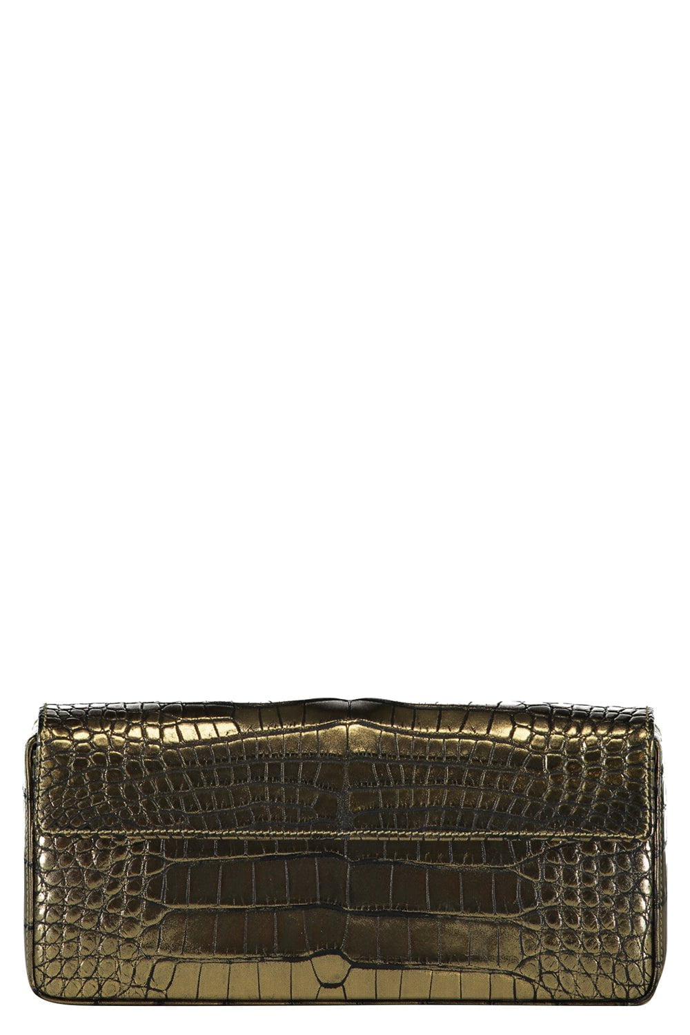 JADA LOVELESS-Parker Box Clutch - Gold-GOLD