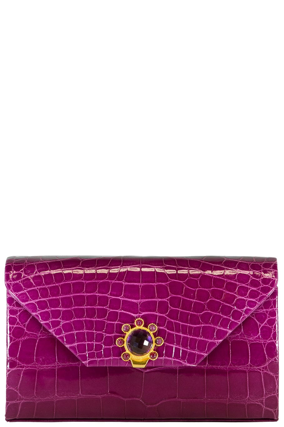 JADA LOVELESS-Isabel Box Clutch - Magenta-MAGENTA