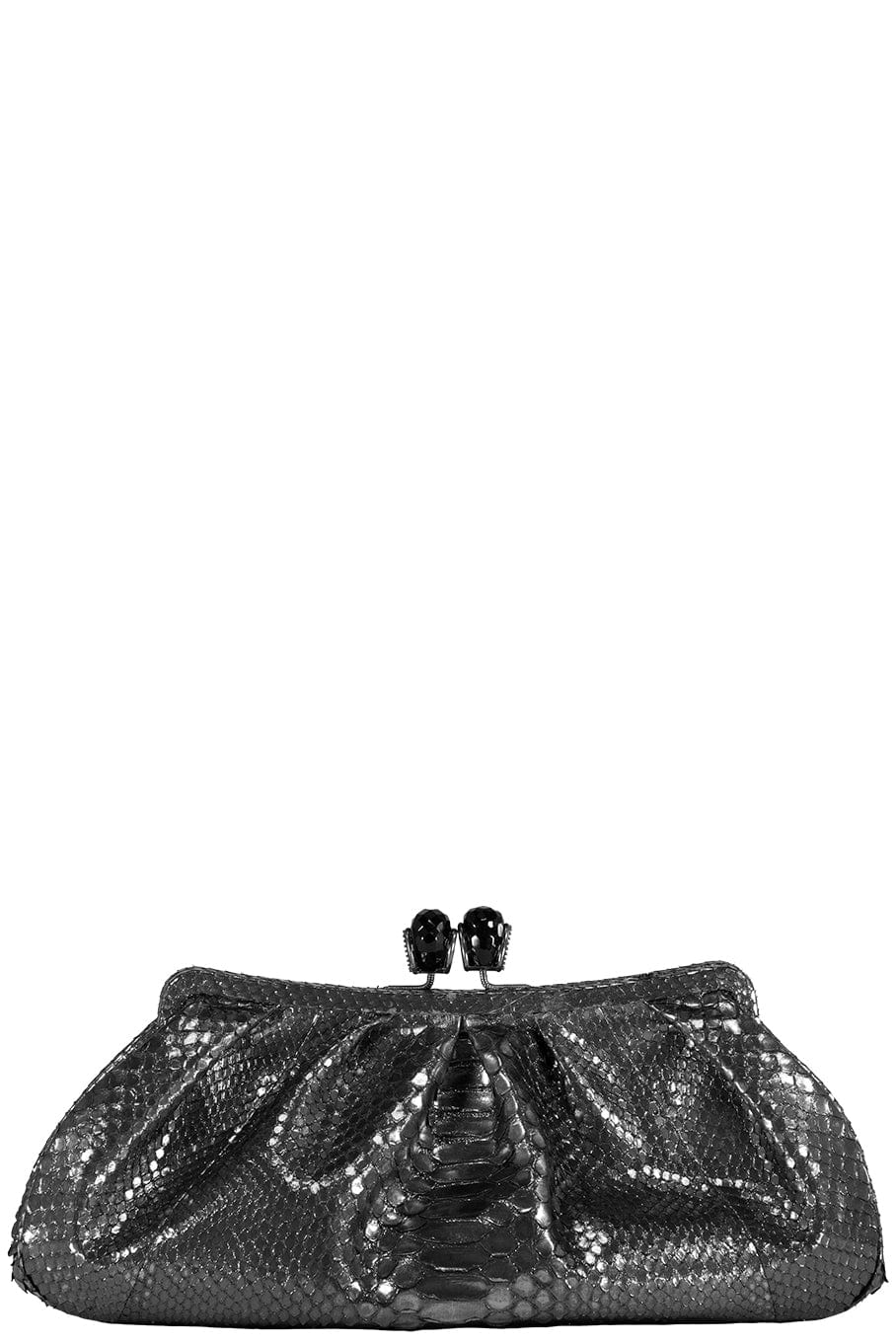 JADA LOVELESS-Kisslock Clutch - Silver-SILVER