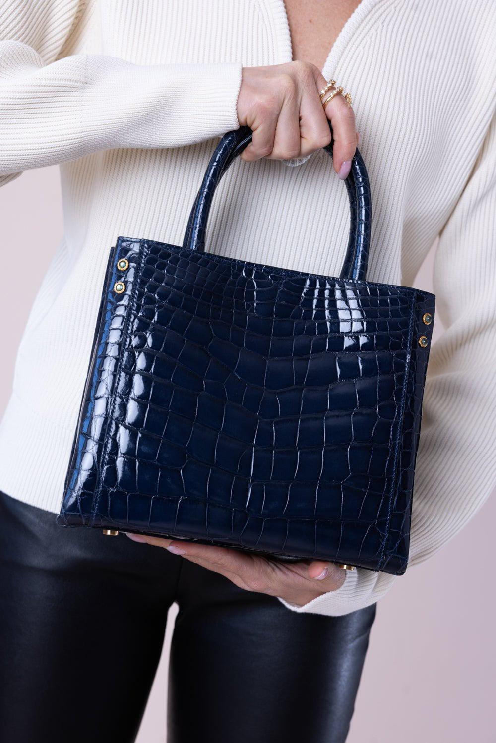 JADA LOVELESS-Small Tote - Ocean Blue-BLUE