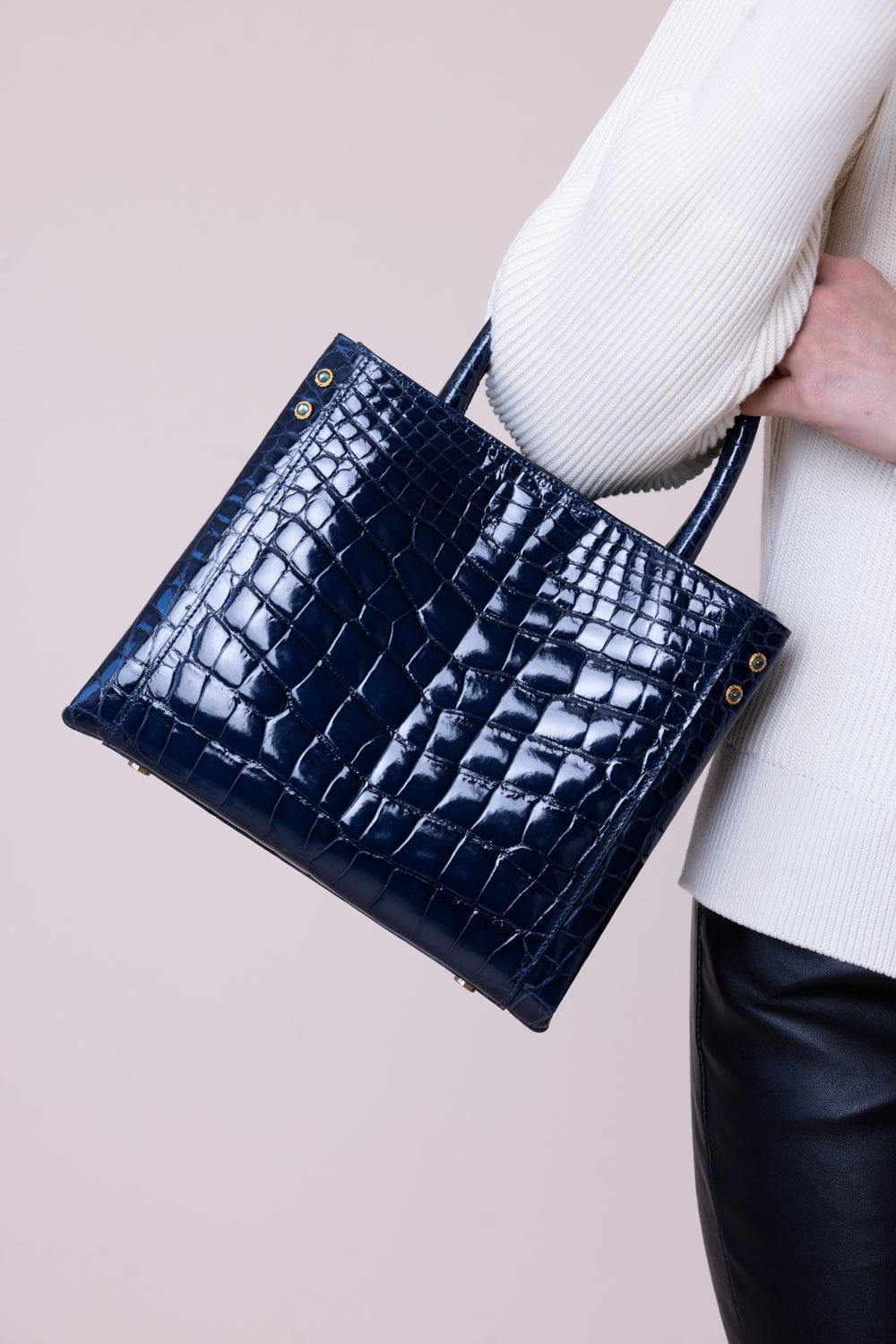 JADA LOVELESS-Small Tote - Ocean Blue-BLUE