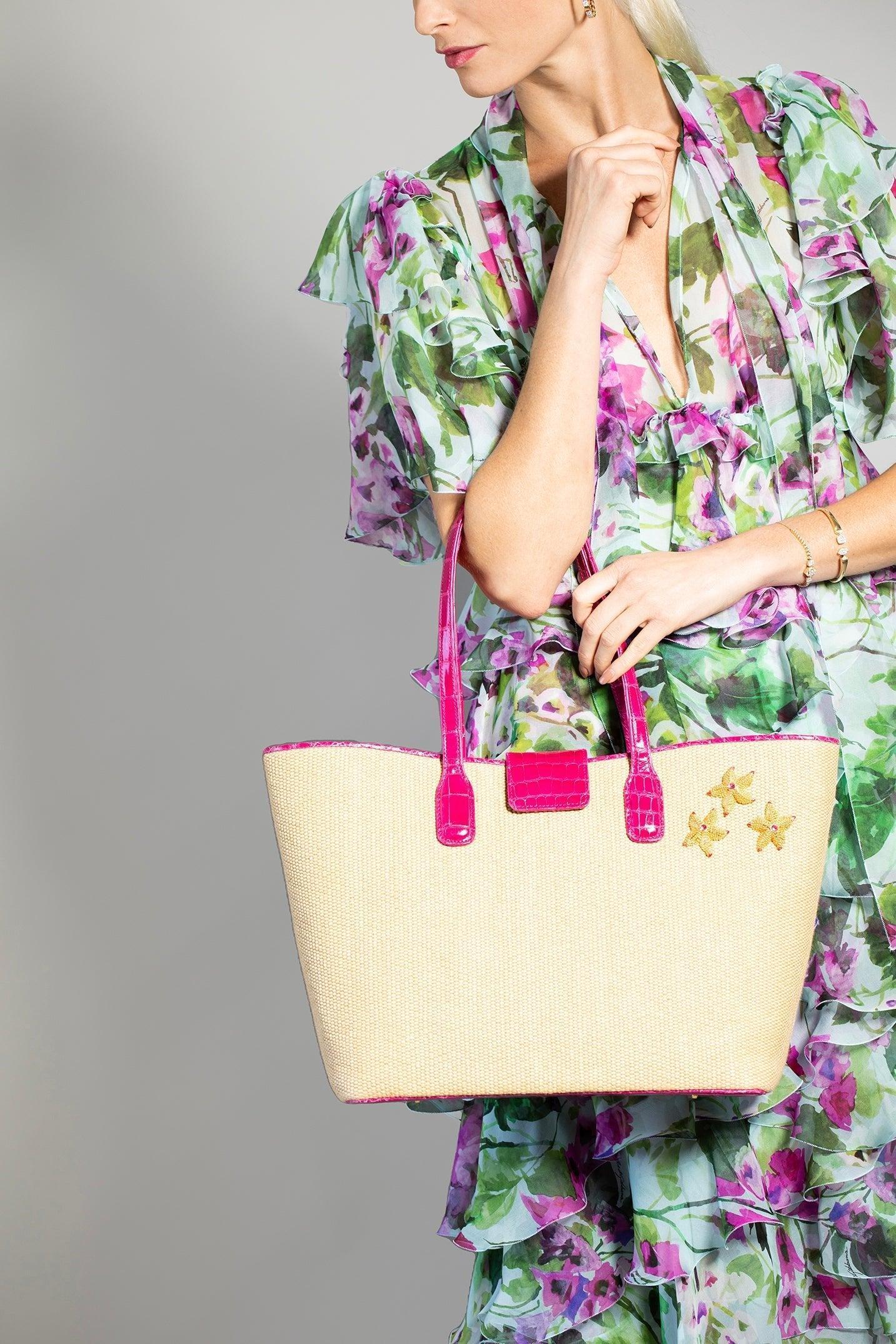 JADA LOVELESS-Island Tote - Bright Pink-BRT PINK