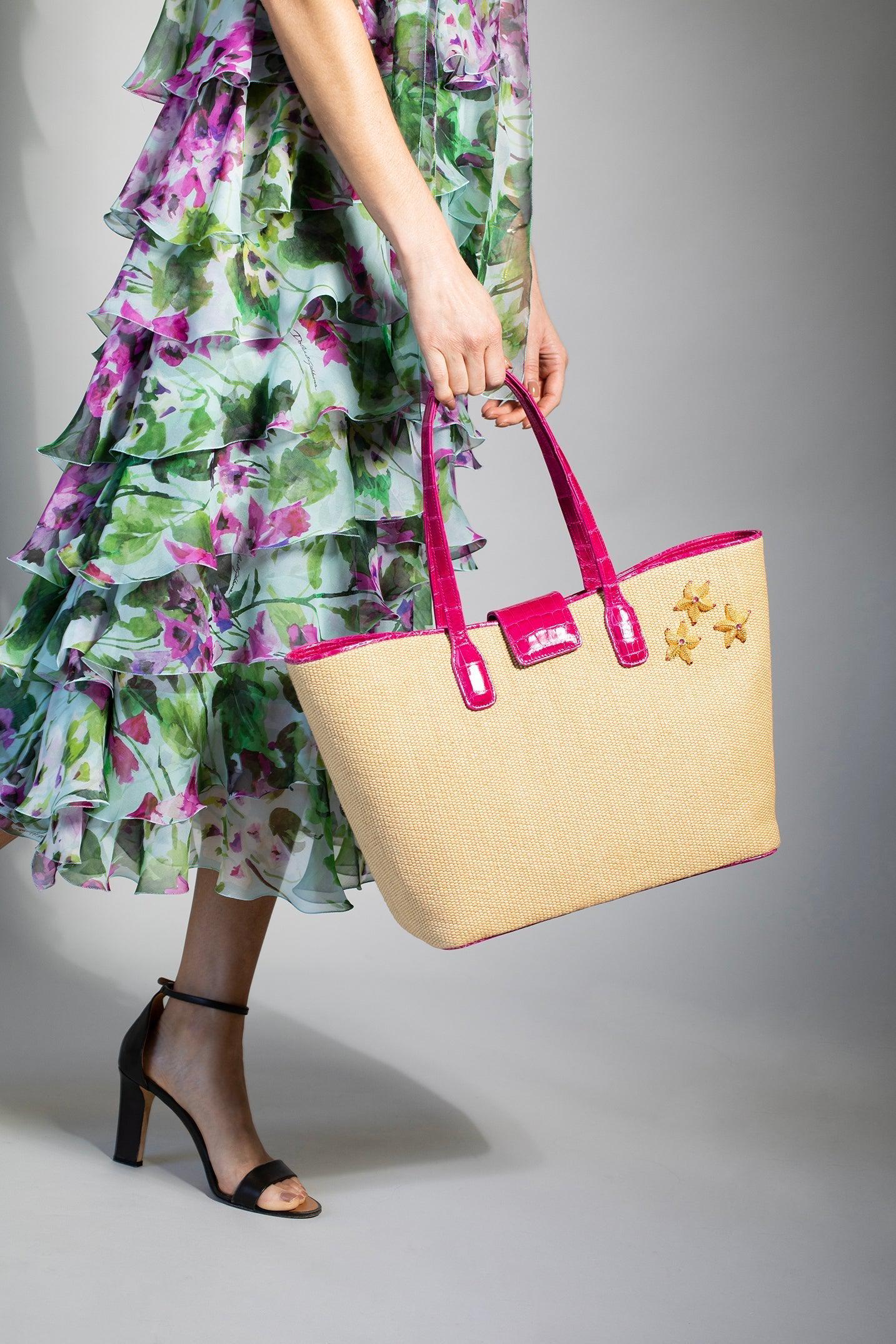 JADA LOVELESS-Island Tote - Bright Pink-BRT PINK