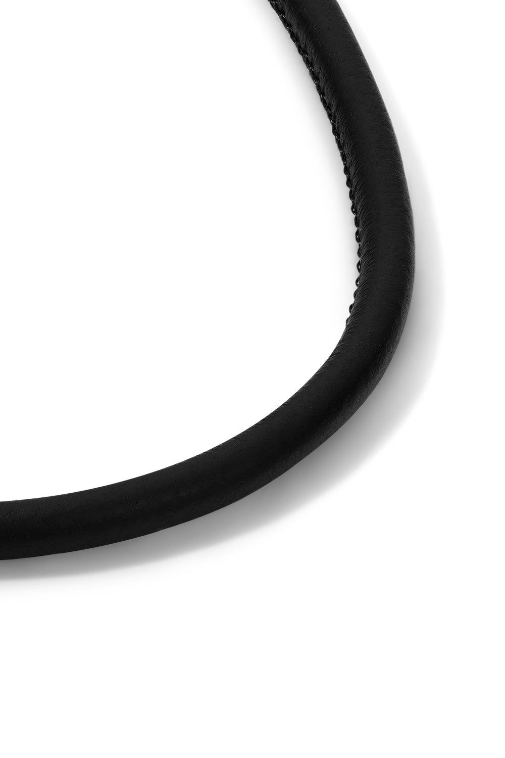 Black Wide Cord Necklace-YELLOW GOLD-16-JEWELRYFINE JEWELNECKLACE O-JADE RUZZO