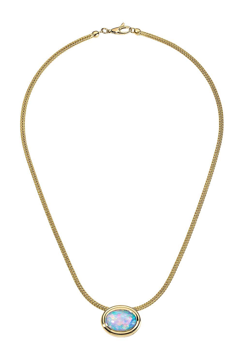 Opal Josephine Necklace-YELLOW GOLD-16.5-JEWELRYFINE JEWELNECKLACE O-JADE RUZZO