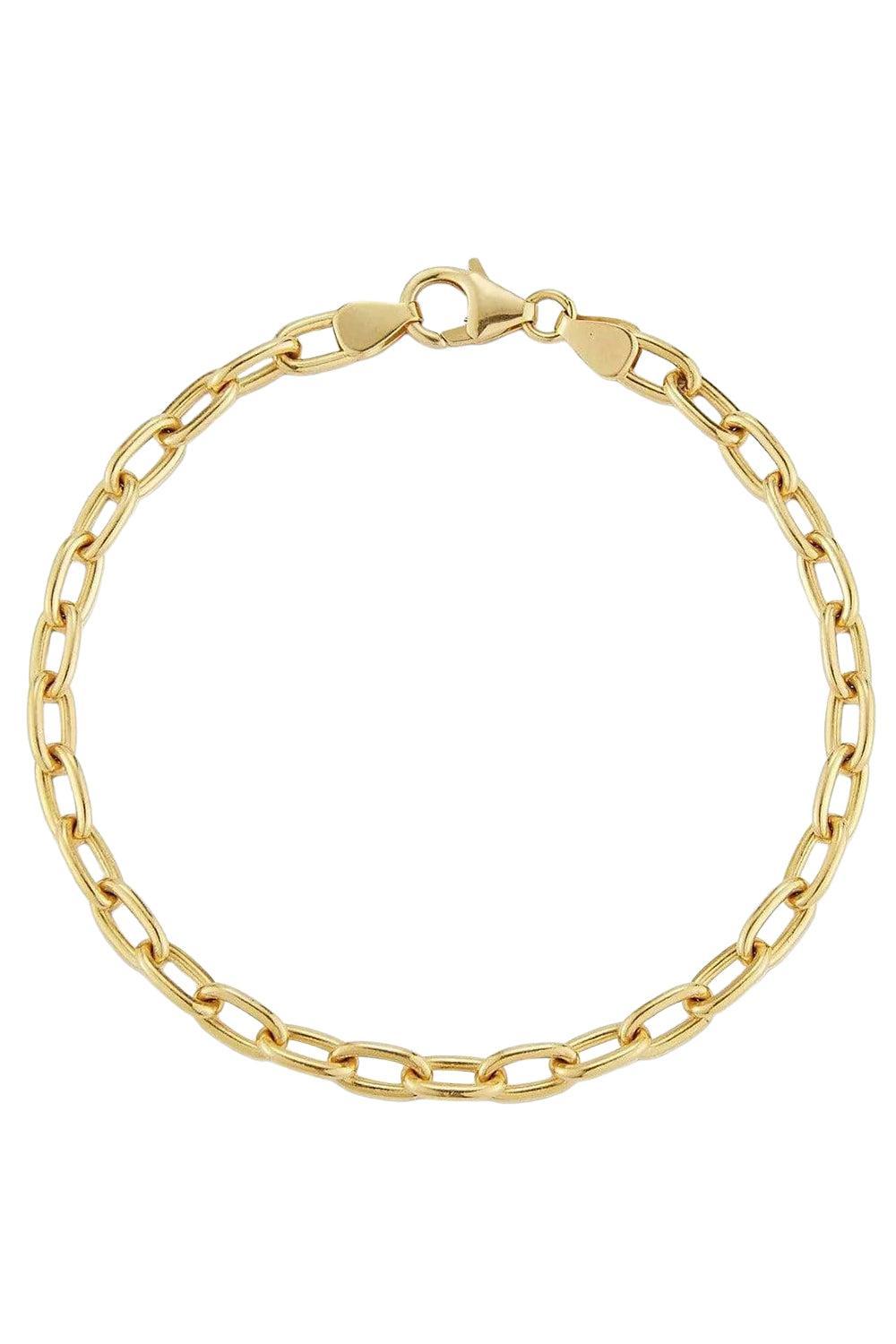 Large Oval Link Bracelet-YELLOW GOLD-JEWELRYFINE JEWELBRACELET O-JADE TRAU