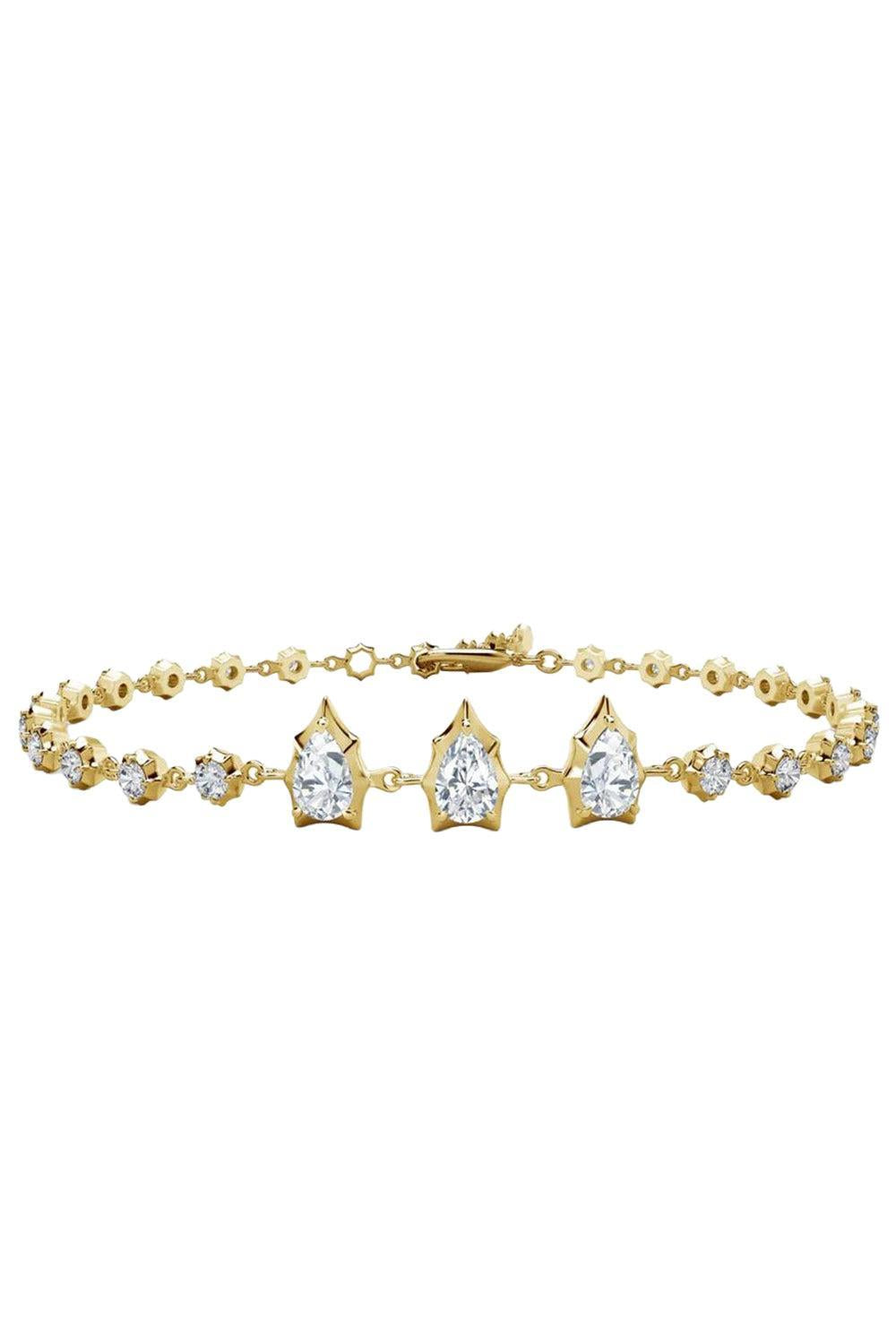 Envoy Diamond Line Bracelet - Yellow Gold-YELLOW GOLD-JEWELRYFINE JEWELBRACELET O-JADE TRAU