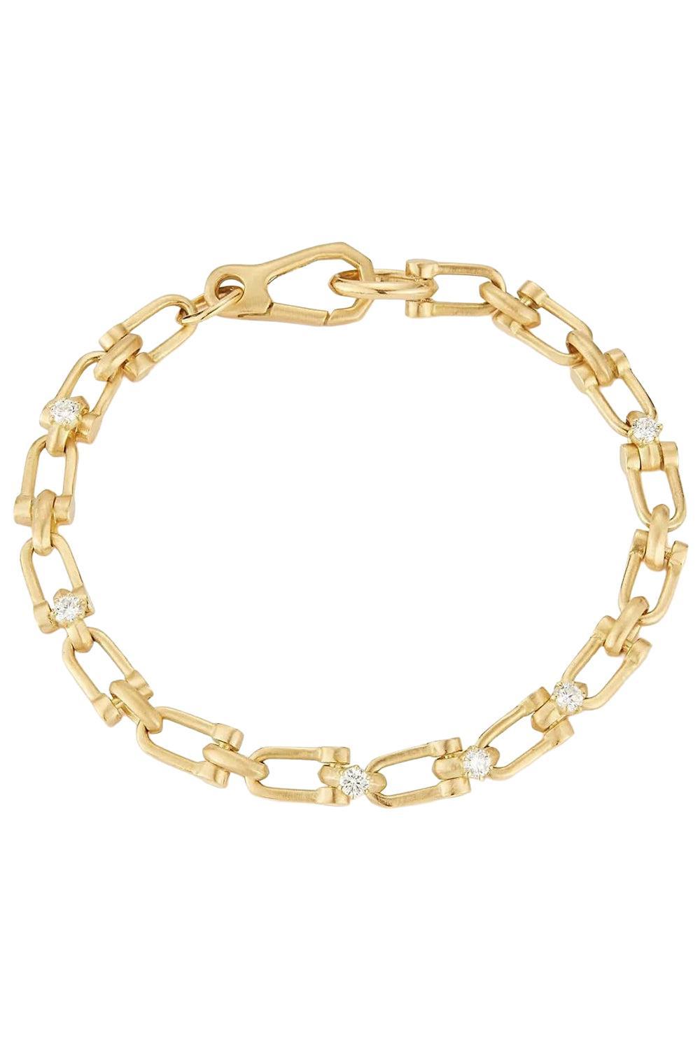 Georgina Diamond Link Bracelet-YELLOW GOLD-JEWELRYFINE JEWELBRACELET O-JADE TRAU