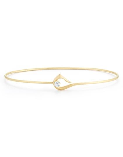 JADE TRAU-Diamond Penelope Hook Bangle-YELLOW GOLD