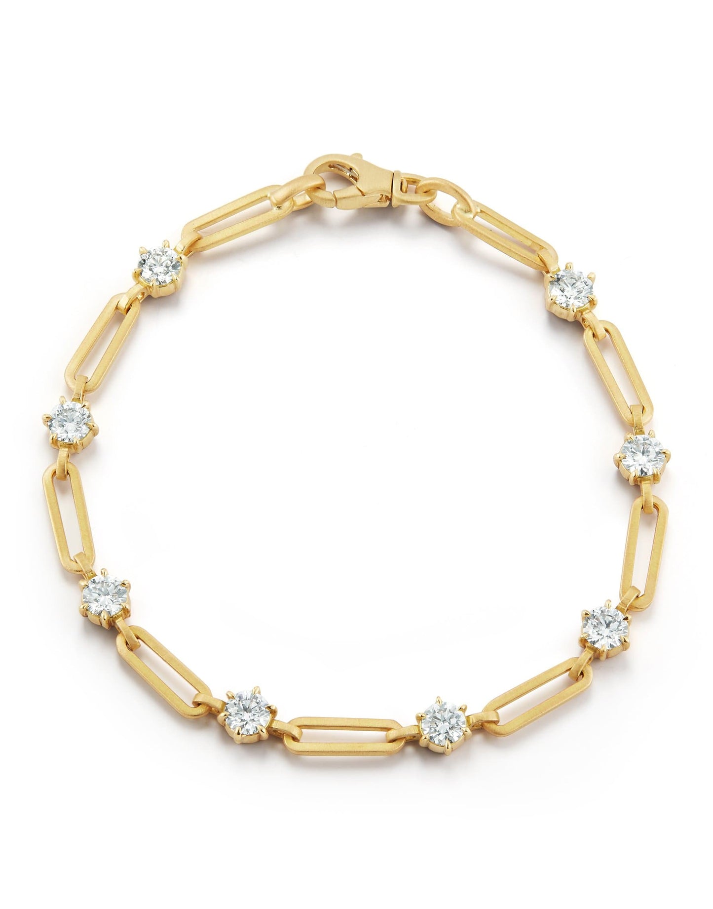 JADE TRAU-Phoebe Diamond Chain Bracelet-YELLOW GOLD