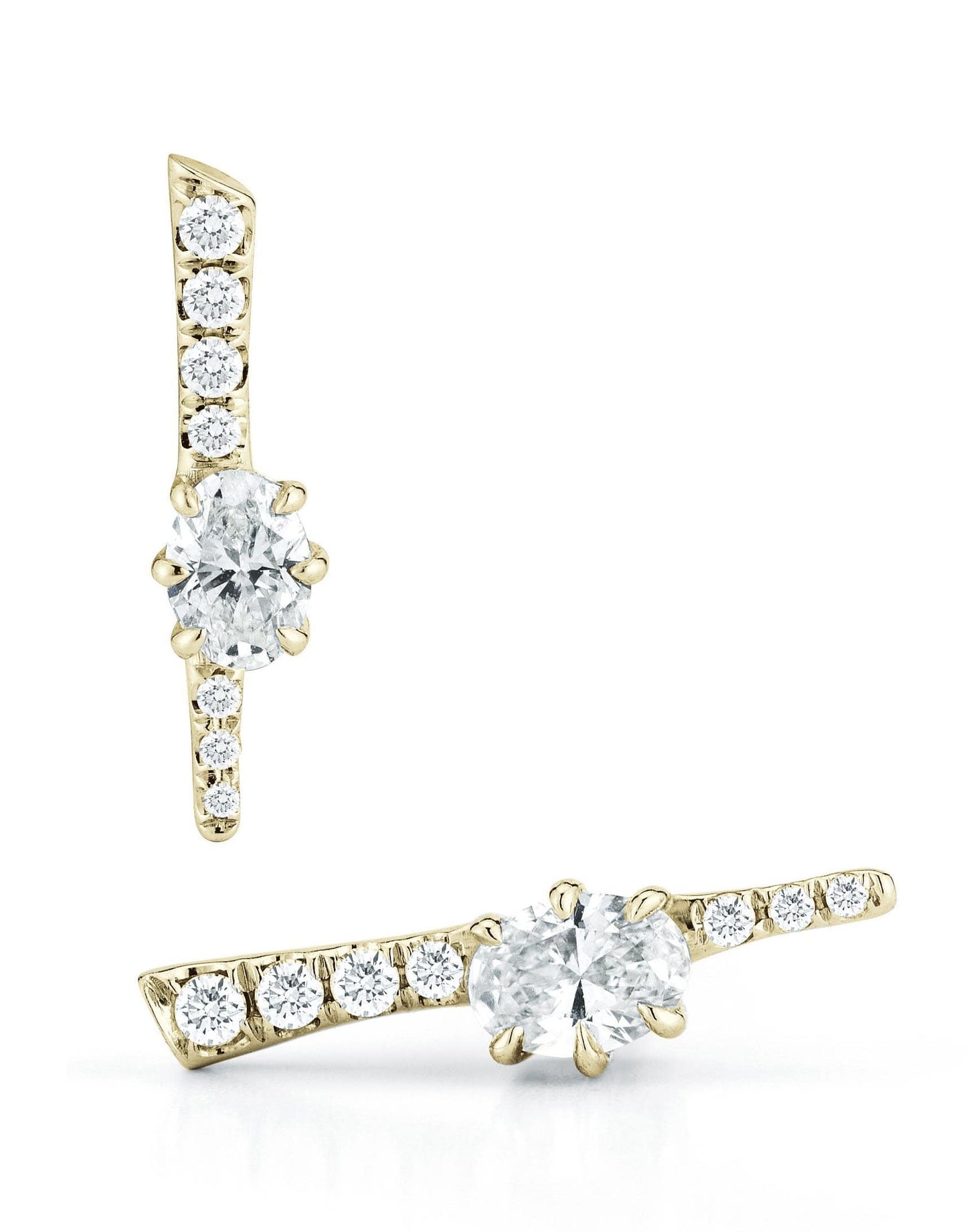 JADE TRAU-Rae Diamond Pave Stud Earrings-
