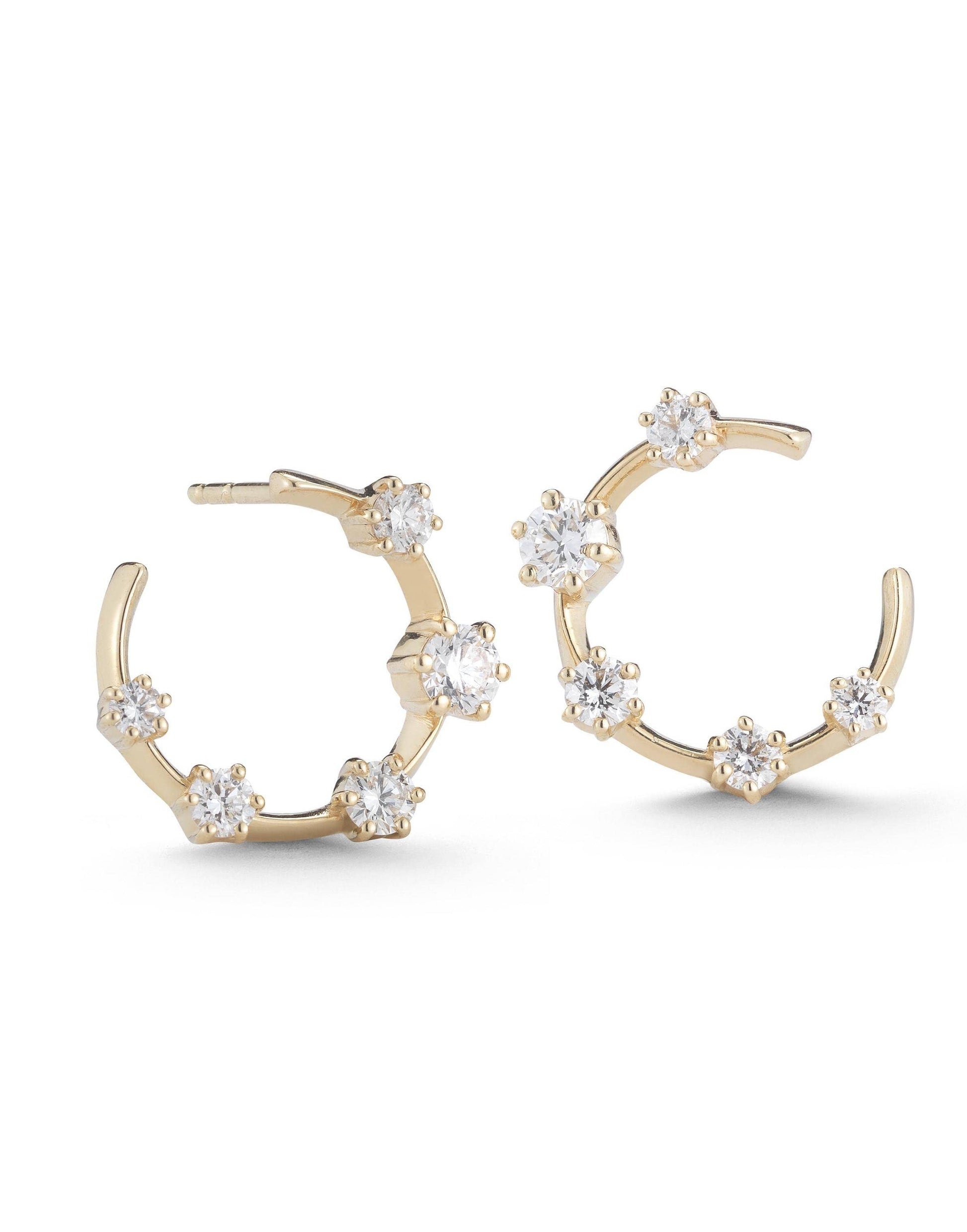 JADE TRAU-Kismet Hoops-YELLOW GOLD