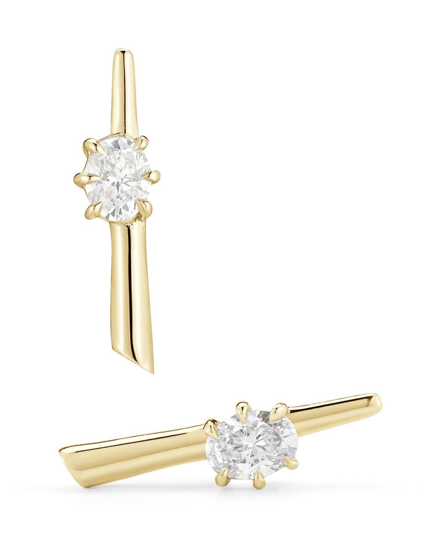 JADE TRAU-Rae Studs-YELLOW GOLD