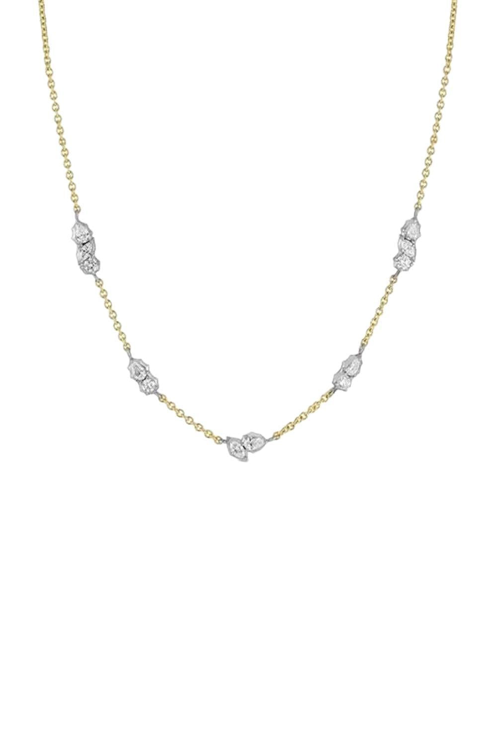 Posey Station Necklace-PLATINUM-JEWELRYFINE JEWELNECKLACE O-JADE TRAU