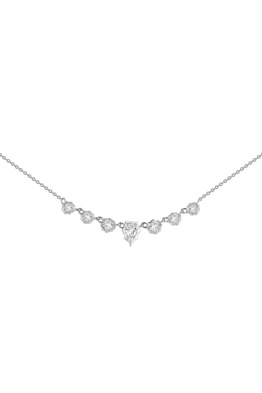 JADE TRAU-Small Envoy Necklace-WHITE GOLD
