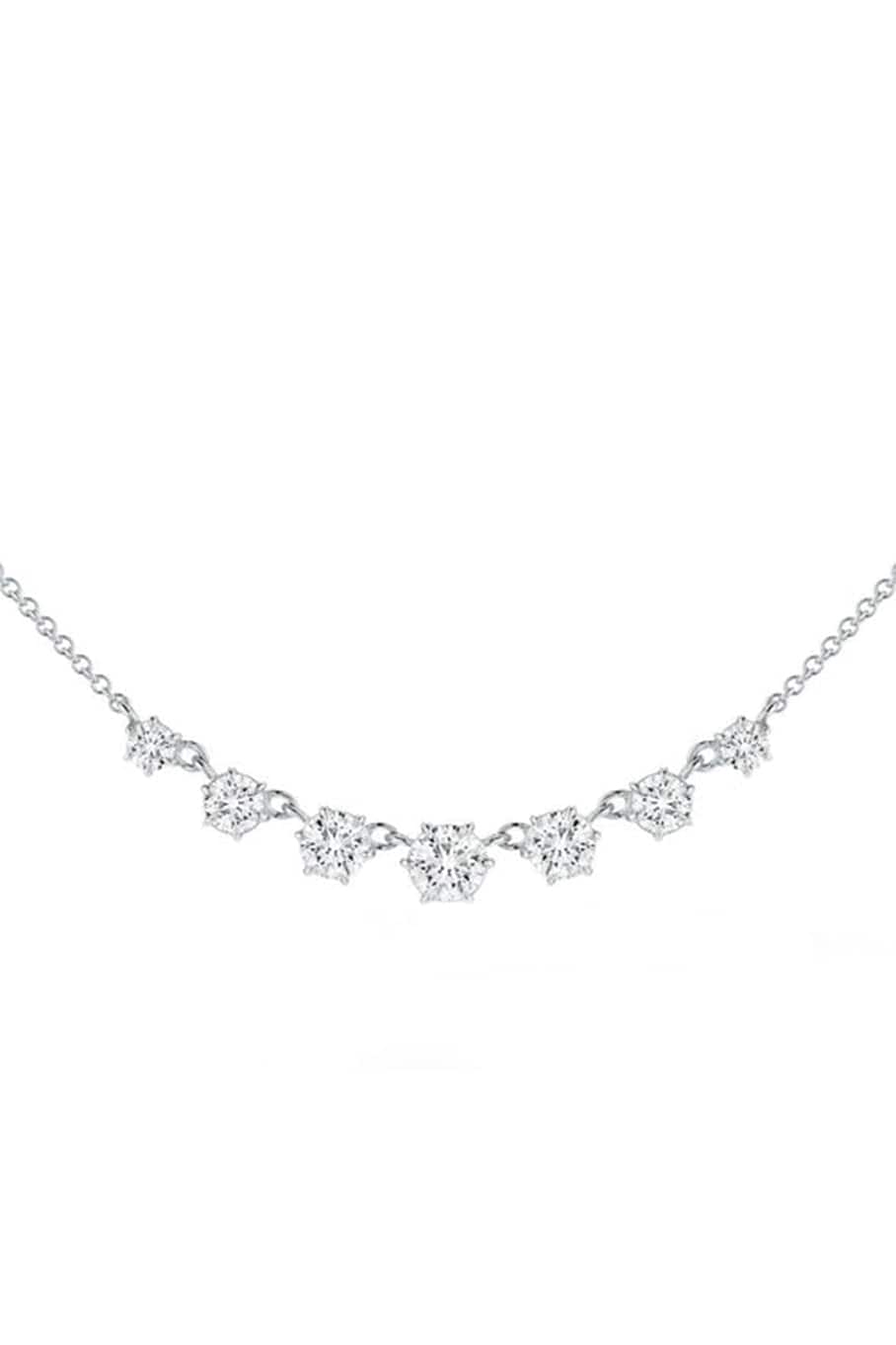 JADE TRAU-Small Penelope Diamond Necklace-WHITE GOLD