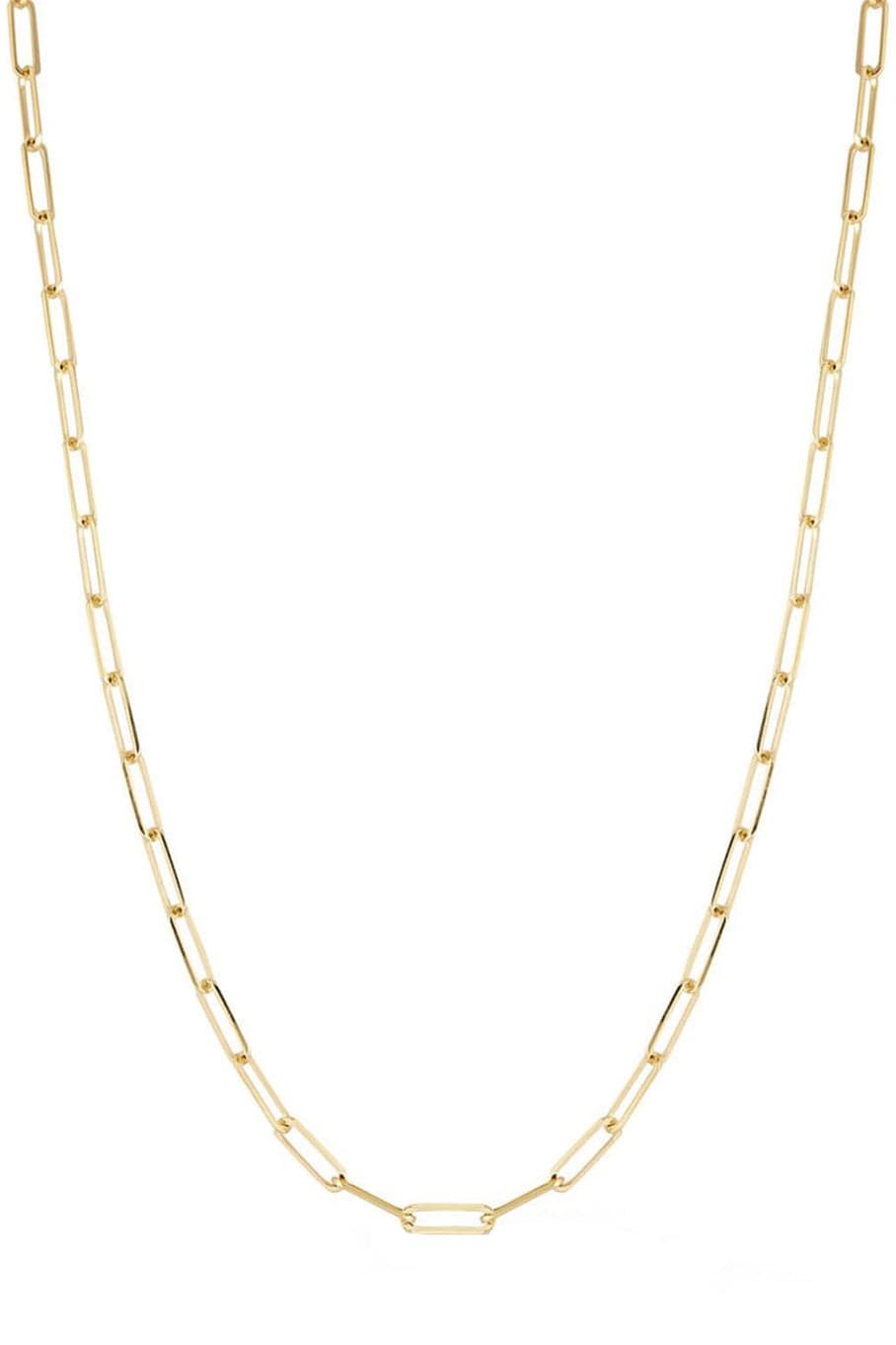 JADE TRAU-Betty Chain Link Necklace-YELLOW GOLD