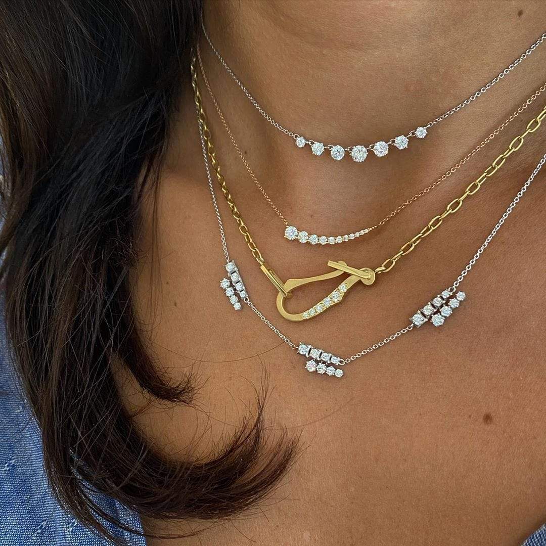 JADE TRAU-Diamond Lola Necklace-YELLOW GOLD