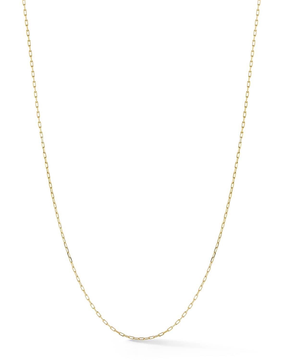 JADE TRAU-Rectangle Chain - 16"-YELLOW GOLD