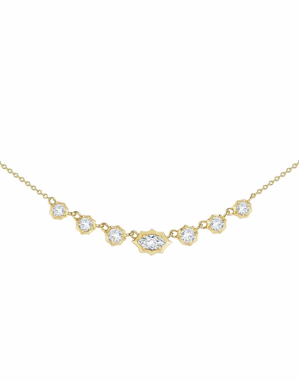 JADE TRAU-Small Maverick Necklace-YELLOW GOLD