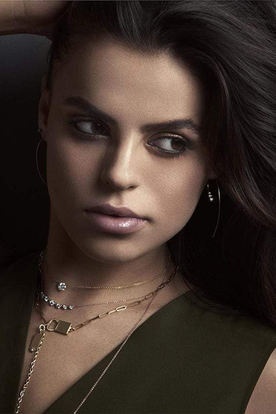 JADE TRAU-Small Penelope Diamond Necklace-YELLOW GOLD
