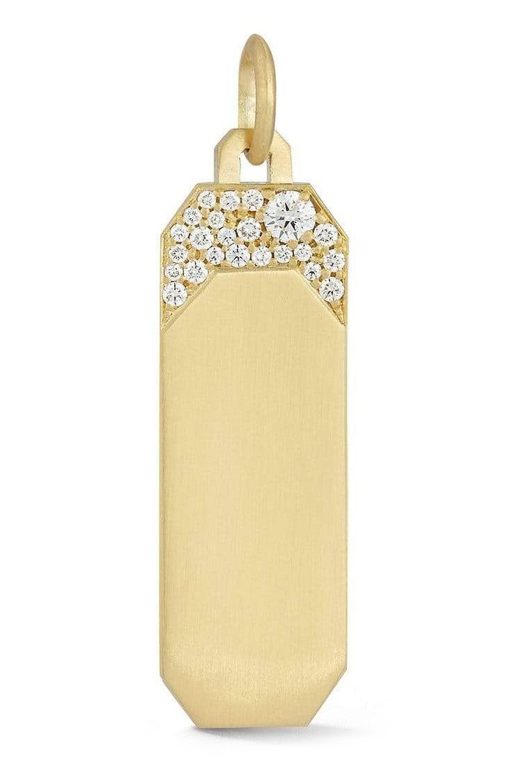 JADE TRAU-Billie ID Tag-YELLOW GOLD