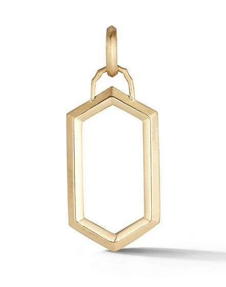 JADE TRAU-Tatum Frame Charm-YELLOW GOLD