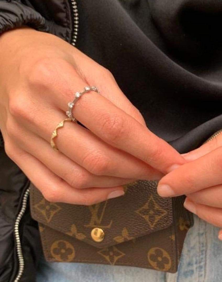 JADE TRAU-Small Kismet Band-YELLOW GOLD