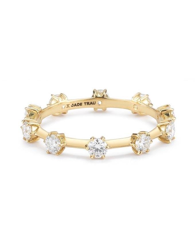 JADE TRAU-Small Kismet Band-YELLOW GOLD