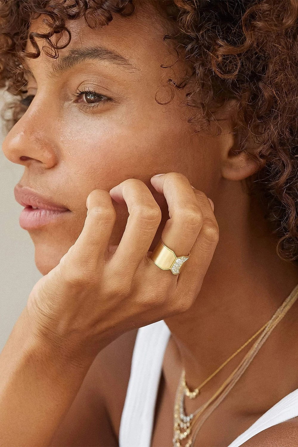 JADE TRAU-Billie Diamond Ring-YELLOW GOLD