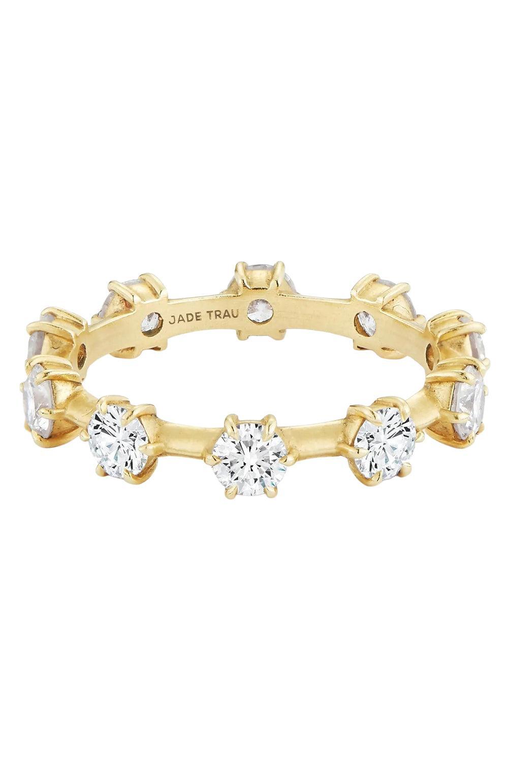 Medium Kismet Diamond Band - Yellow Gold-YELLOW GOLD-5.5-JEWELRYFINE JEWELRING-JADE TRAU