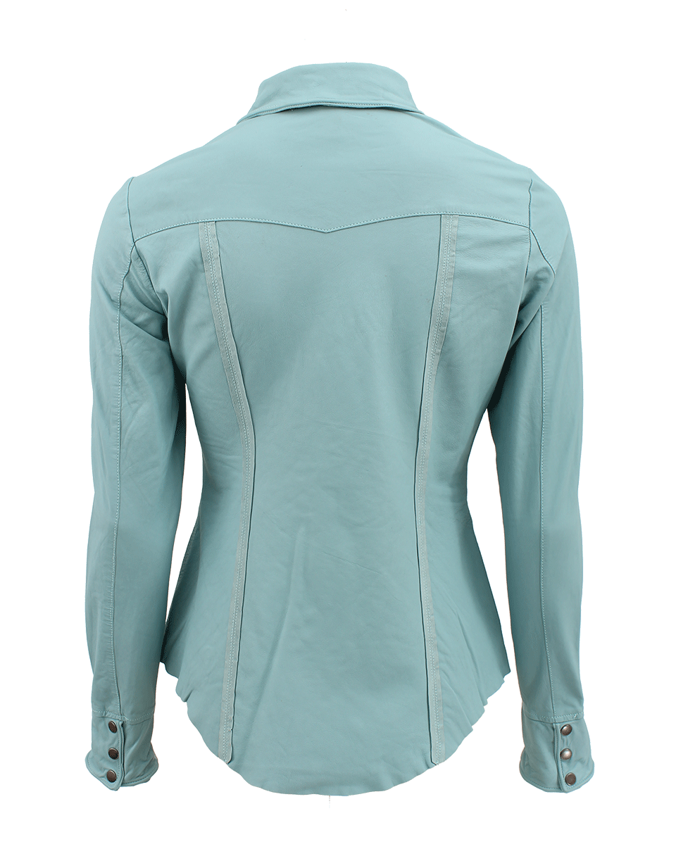 JAKETT-Robin Snap Up Leather Shirt-